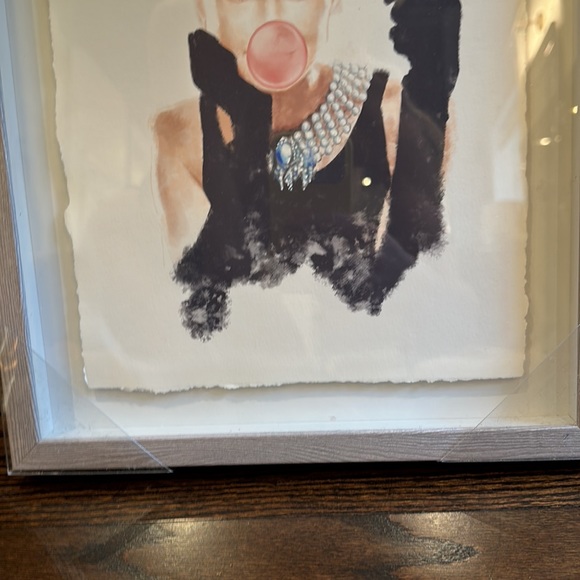 Audrey Hepburn bubblegum framed print - like new - Picture 4 of 5